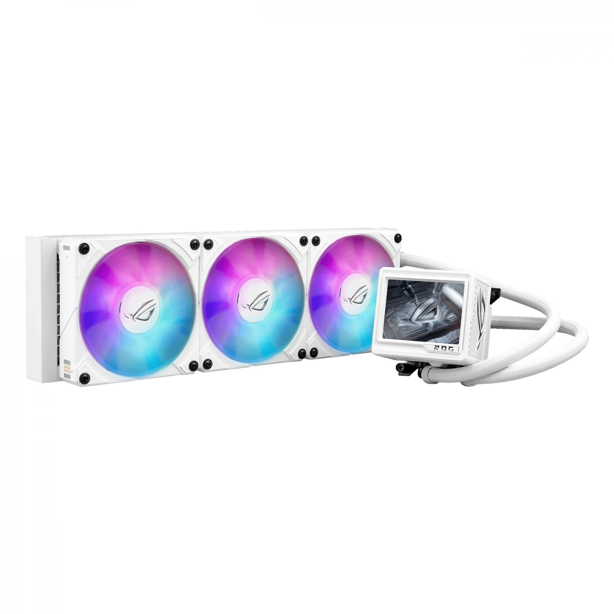 Asus Rog Ryujin Iii 360 Arbg Extreme White Lcd Aio Liquid Cooler        Quot  Lcd  Asetek Gen8 Pump