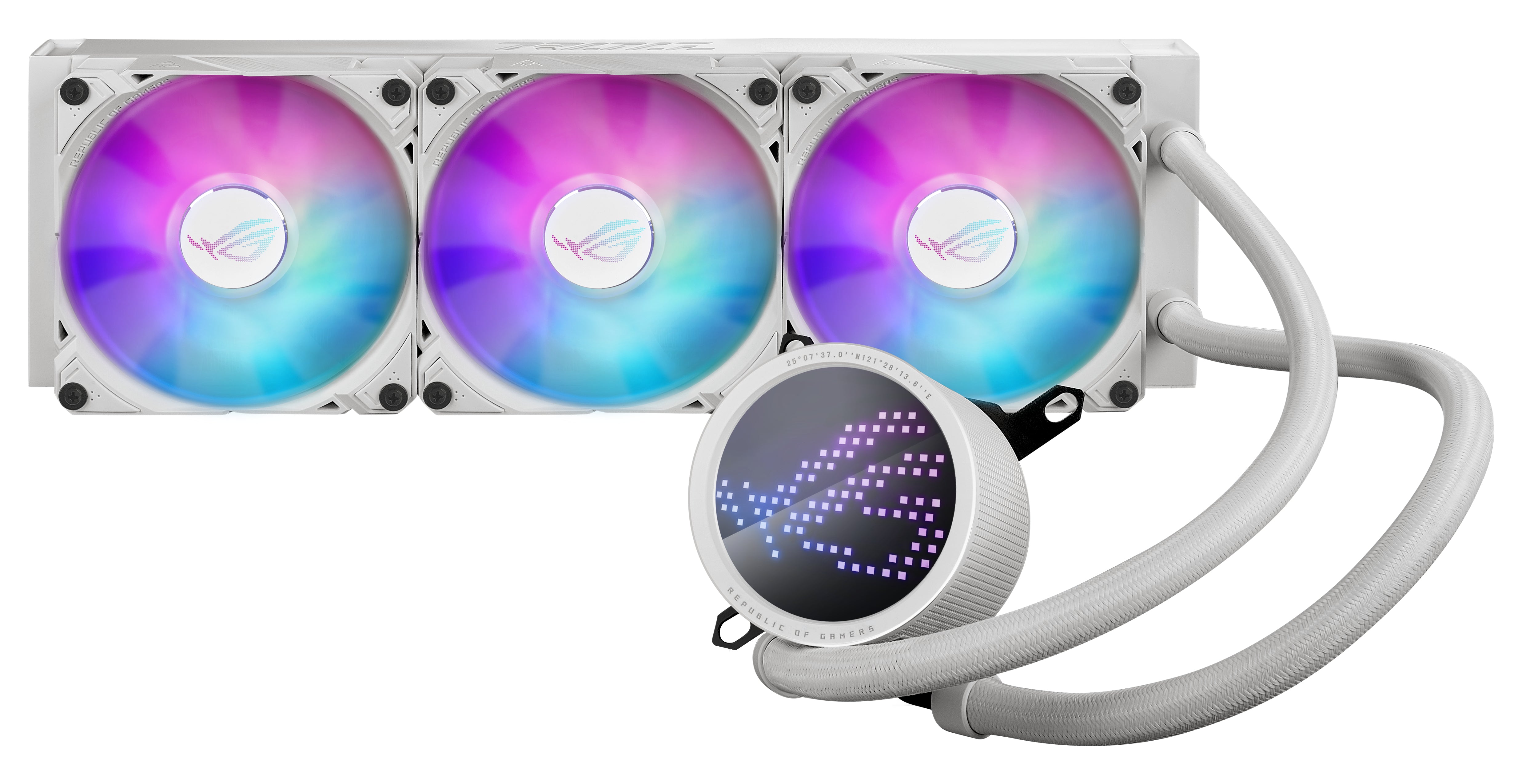 Asus Rog Ryuo Iii 360 Argb Processors Flydende Kølesystem  -pack Hvid 120 Mm