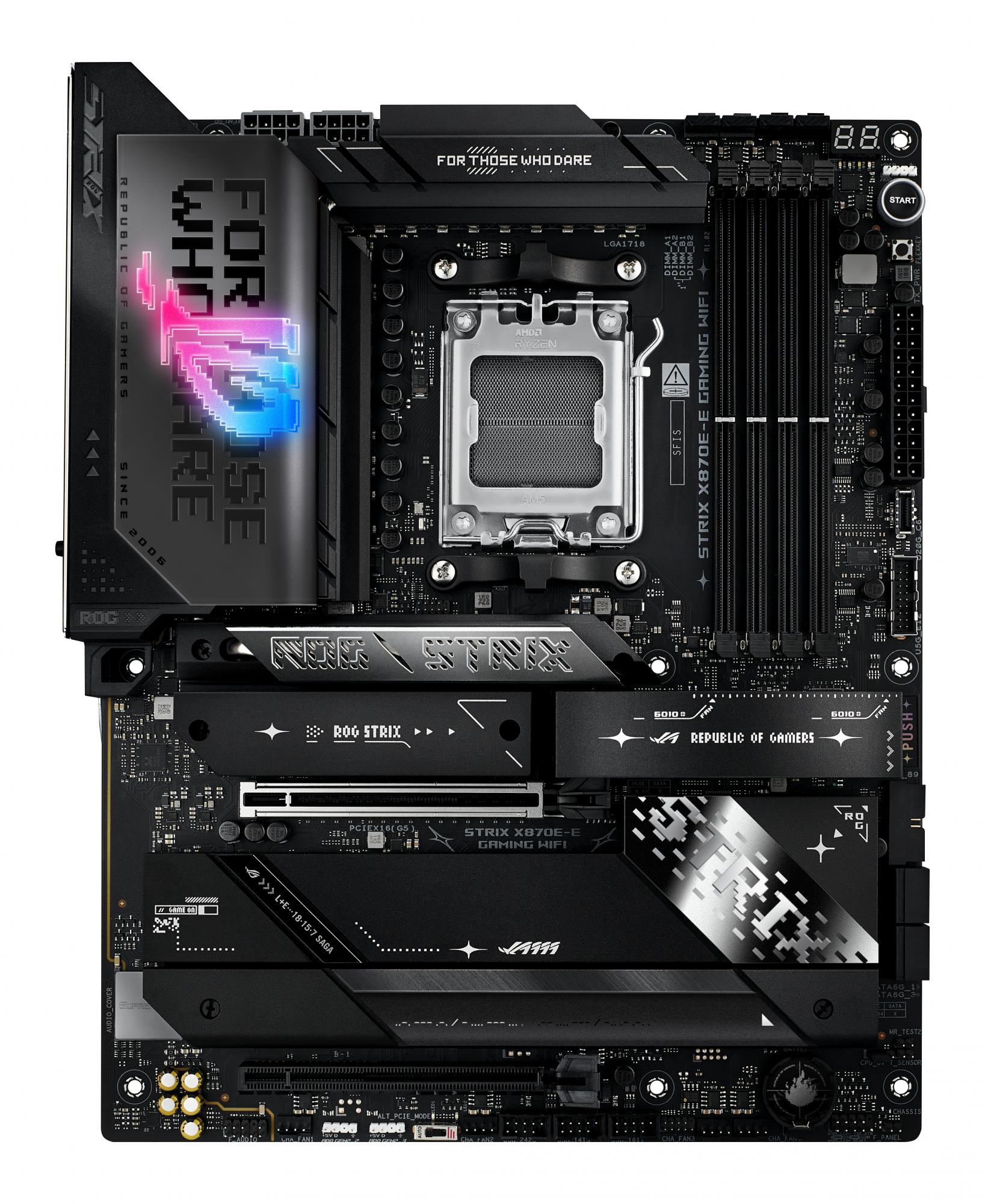 Asus Rog Strix X870e-  Gaming Wifi Atx Socket Am5 Amd X870e Bundkort Geekd Dk
