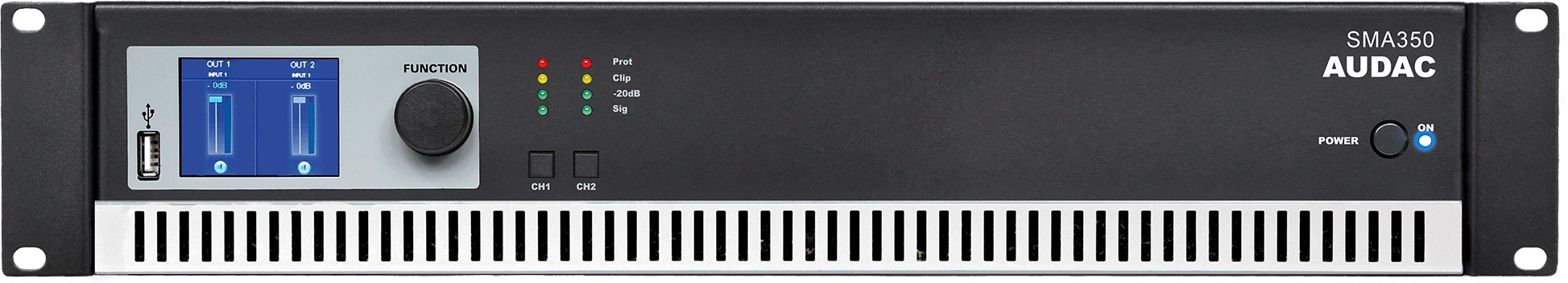 Audac Sma350 Forstærker 2x350w   Ohm Brugt