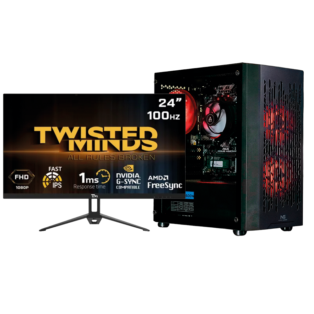 Begynder Gaming Computer     Skærm Pc Bundle Geekd Dk