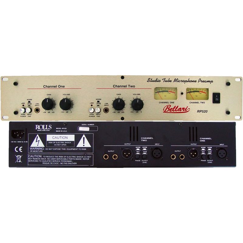 Bellari Rp520 Studio Tube Mic Preamp Studio Tube Mic Preamp