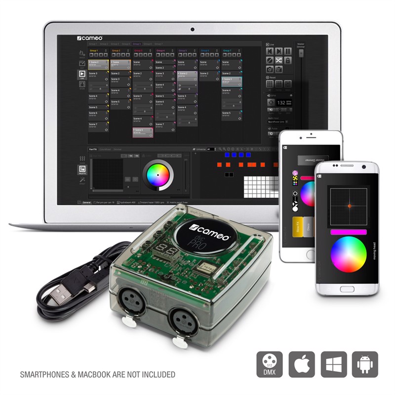 Cameo Dvc Pro 1024-channel Usb Zu Dmx-interface With Wifi Access And Control Software
