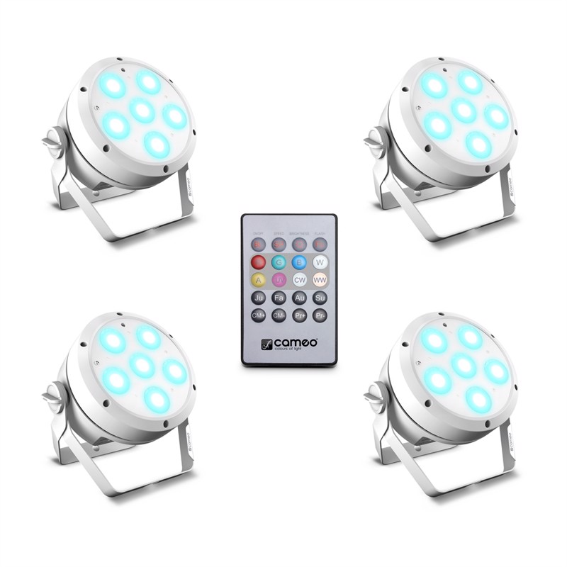 Cameo Root Par   Wh Set   Set Including     Clrootpar6wh Incl  Ir Remote Control  Clpflat1remote