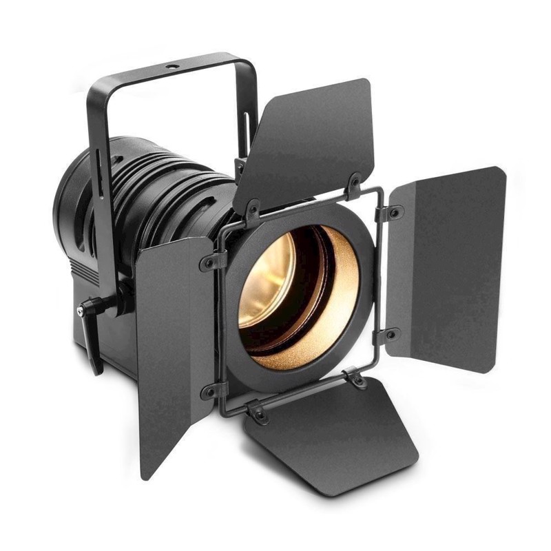 Cameo Theatre Spotlight With Pc Lens And 40 Watt Warm White Led In Black Housing Ts 40 Ww