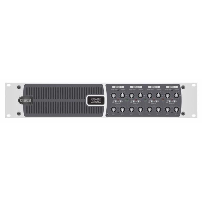 Cloud Zonemixer Og Forstærker 4x80w    Line Og   Mic Input