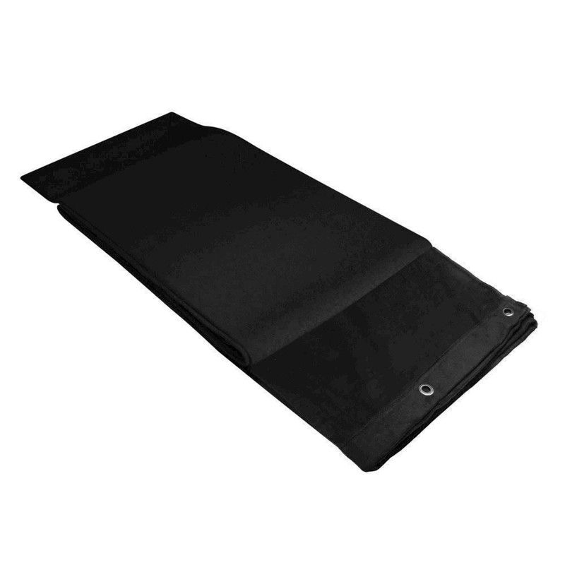 Deco Molton Bagtæppe  160            Meter  Bxh  Sort