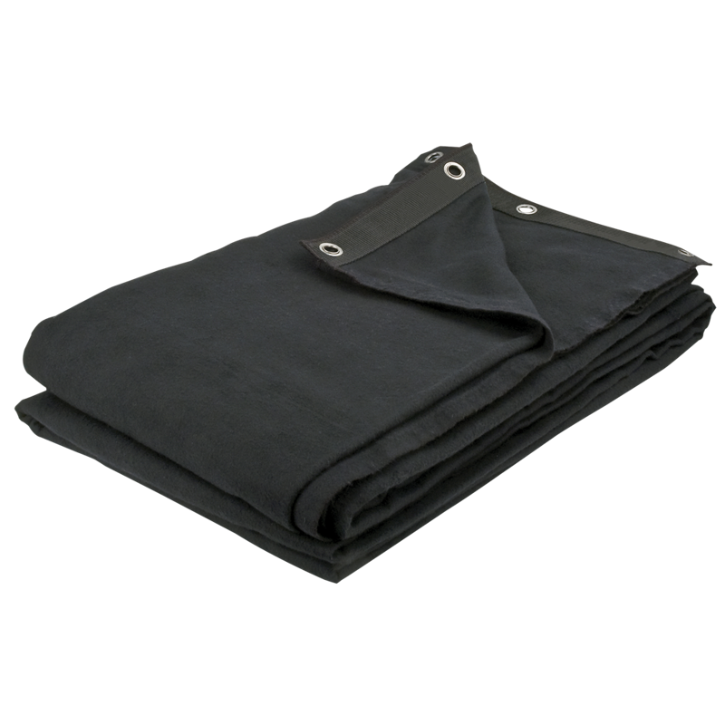 Deco Molton Bagtæppe  160            Meter  Bxh  Sort
