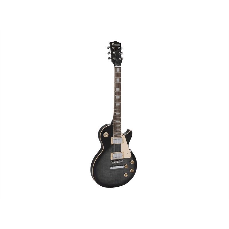 Dimavery Lp-750 Elektrisk Guitar  Gennemsigtig Grå Sortburst