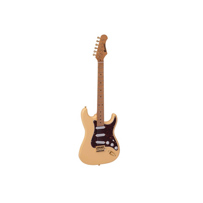 Dimavery St-203  -guitar  Vintage Hvid
