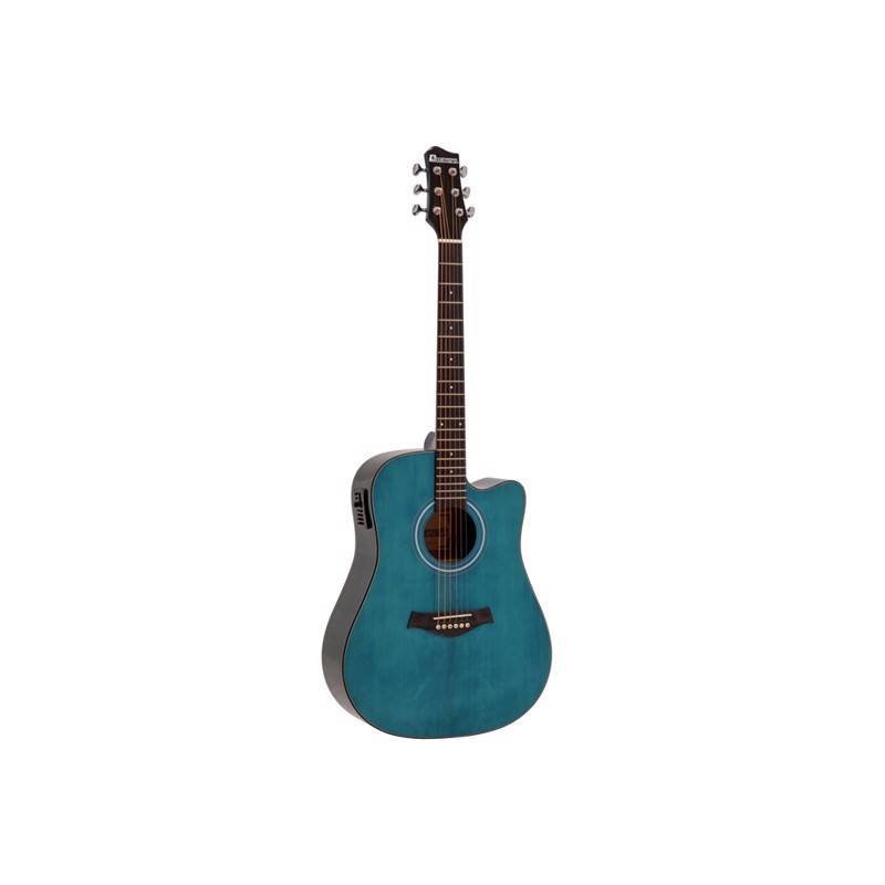 Dimavery Stw-90 Western Guitar  Chrystal Blue
