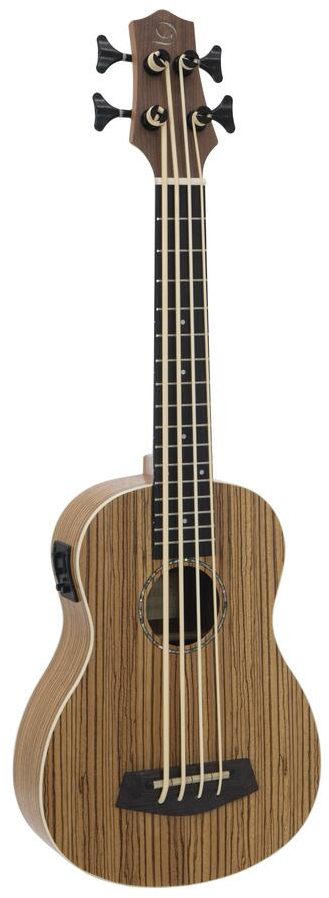 Dimavery Uk-700 Bas Ukulele Med Pickup Zebra