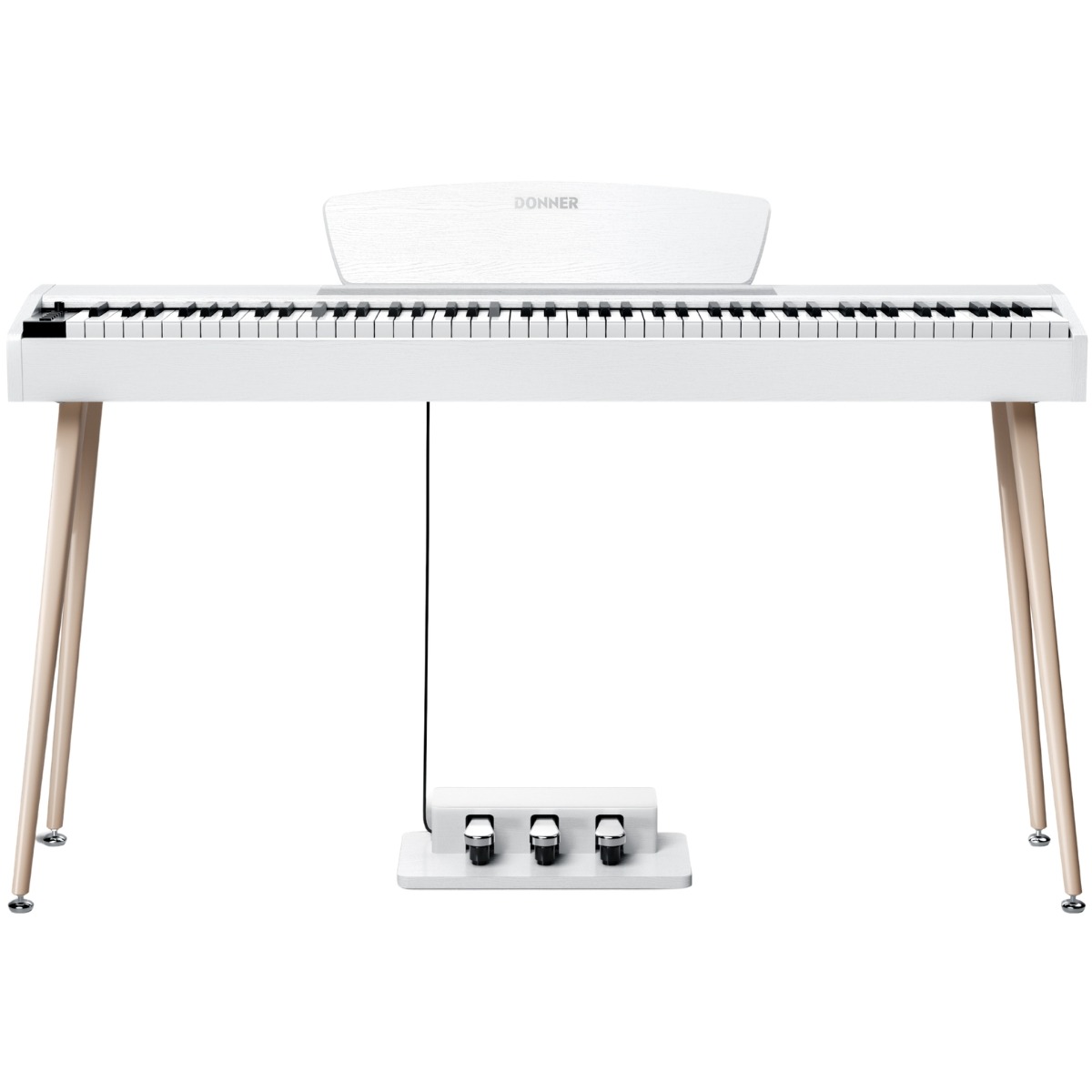 Donner Dhp-100 Pro El-klaver Hvid