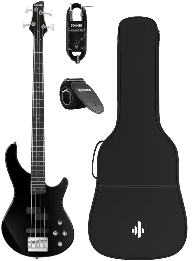 Donner Dpj-100b El-bas Med Gigbag Sort