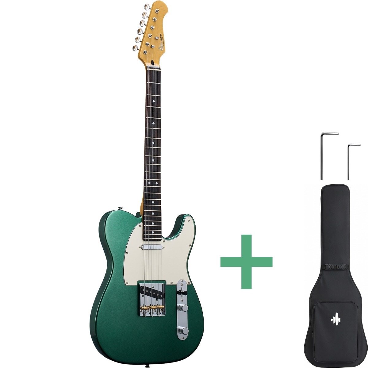 Donner Dtl-600 El-guitar Green Metallic