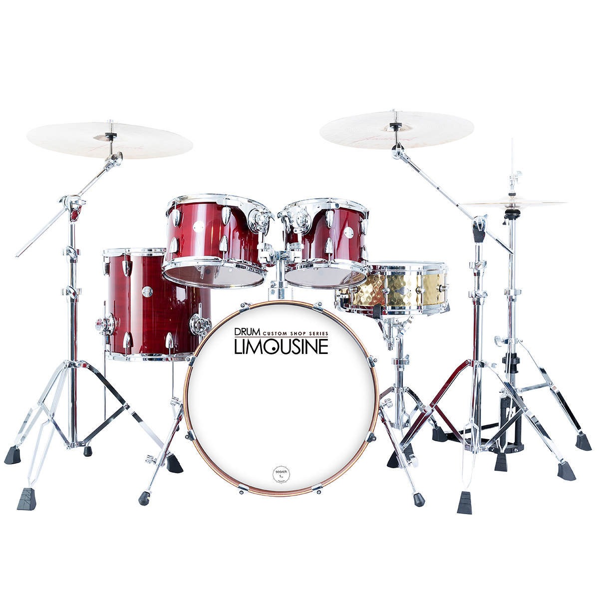 Drum Limousine Custom Shop 20 Rd Trommesæt Red Sparkle