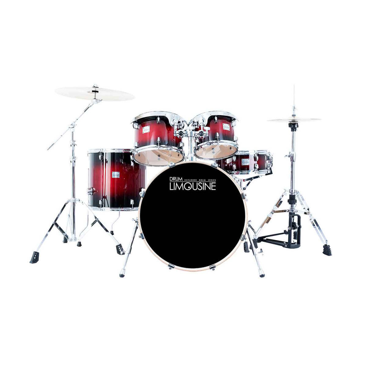 Drum Limousine Explorer 22 Rf Trommesæt Red Fade