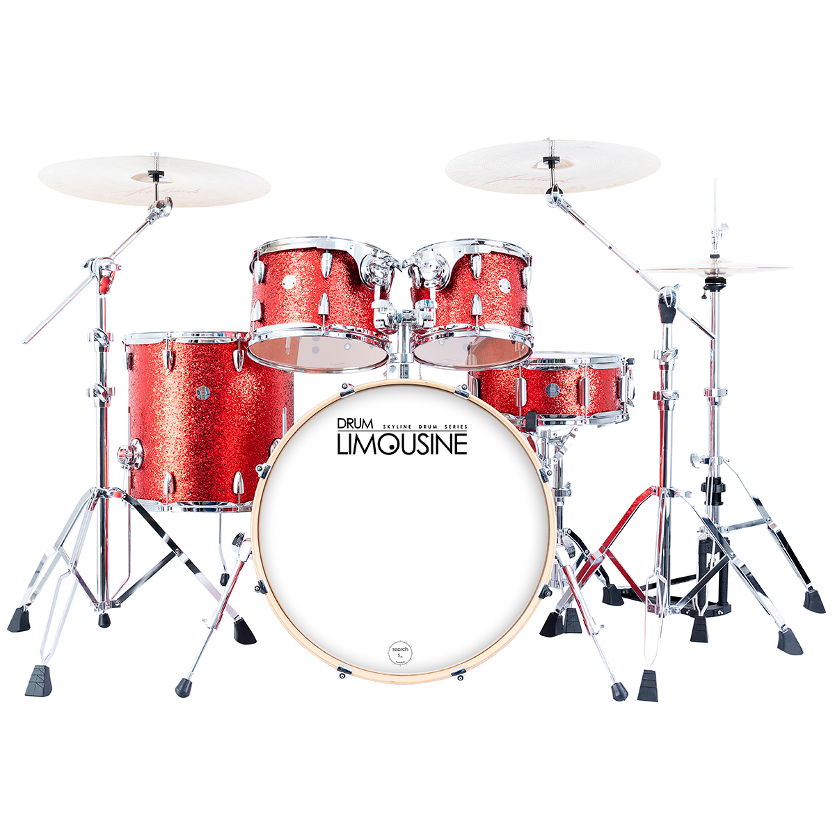Drum Limousine Skyline 22 Rs Trommesæt Red Sparkle
