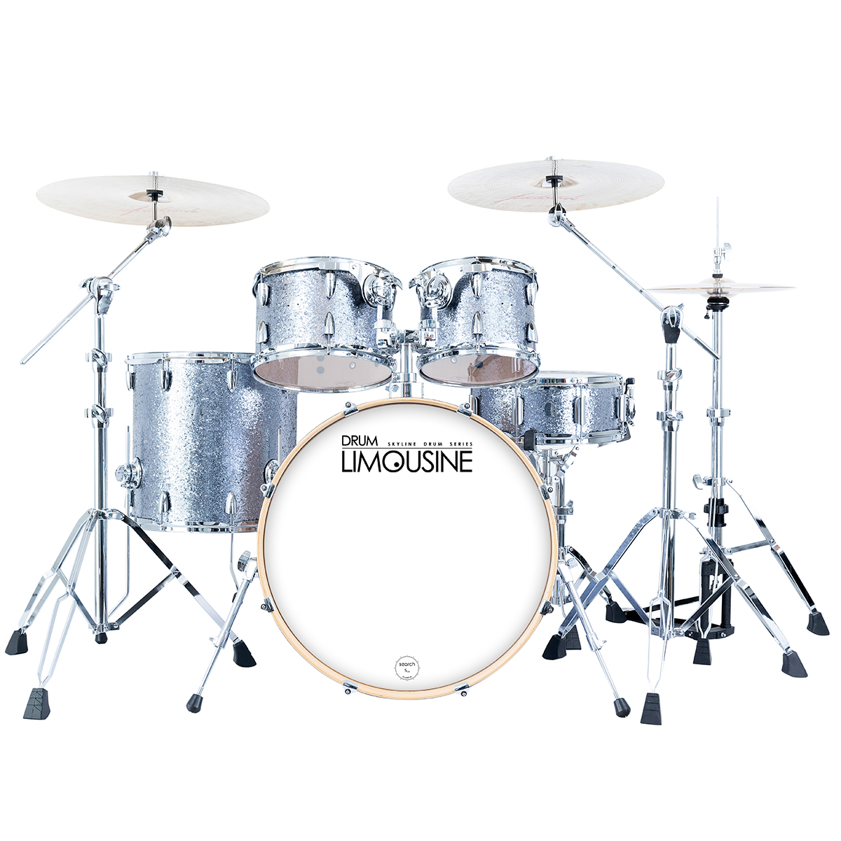 Drum Limousine Skyline 22 Ss Trommesæt Silver Sparkle