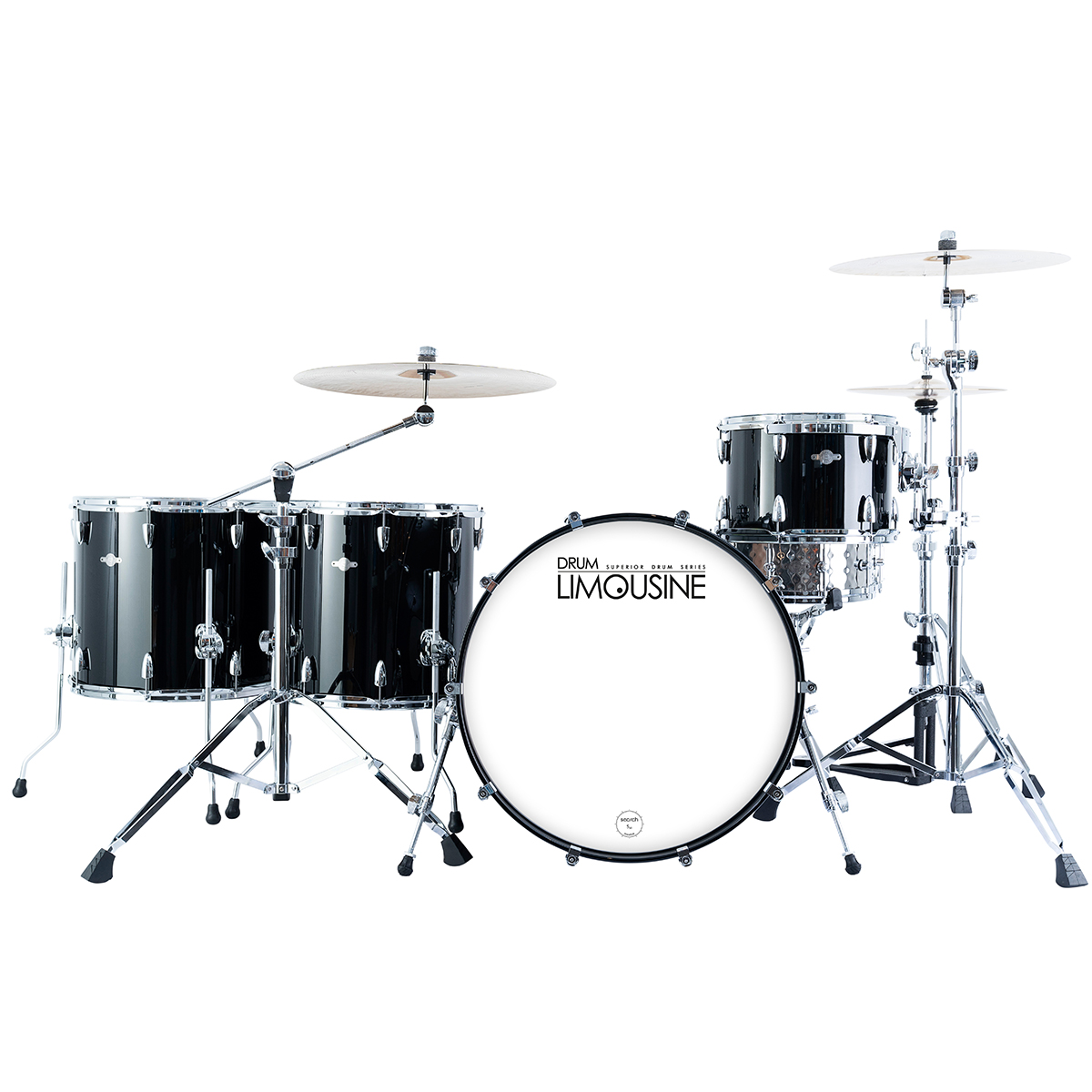 Drum Limousine Superior 24 Bk Trommesæt Piano Black