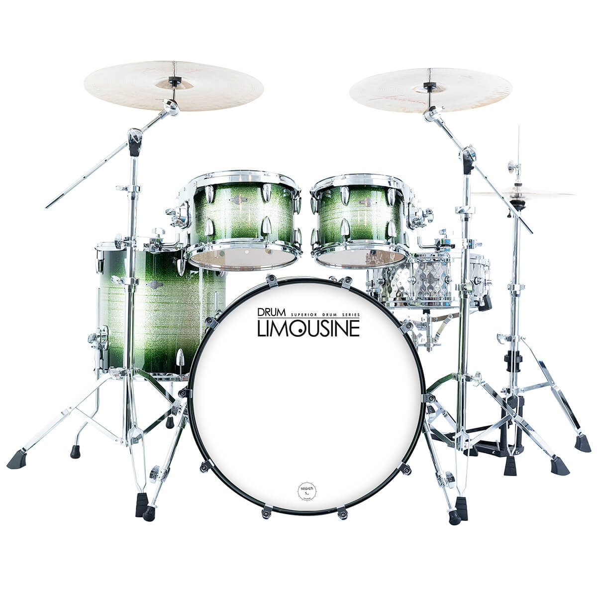 Drum Limousine Superior 22 Gs Trommesæt Green Fade
