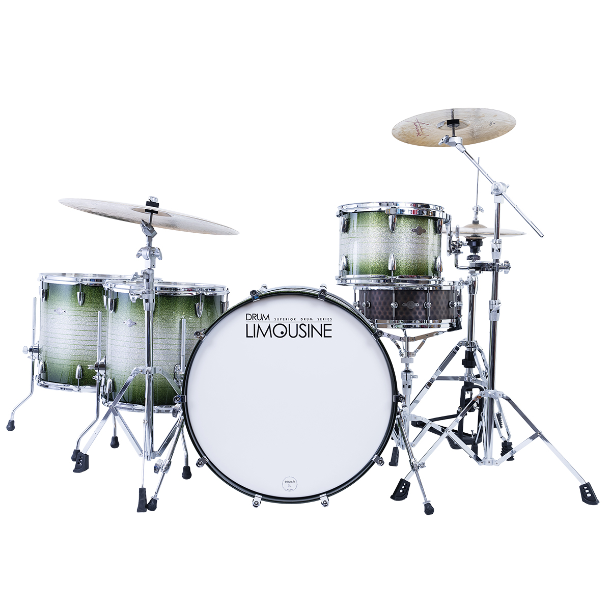 Drum Limousine Superior 24 Gs Trommesæt Green Fade