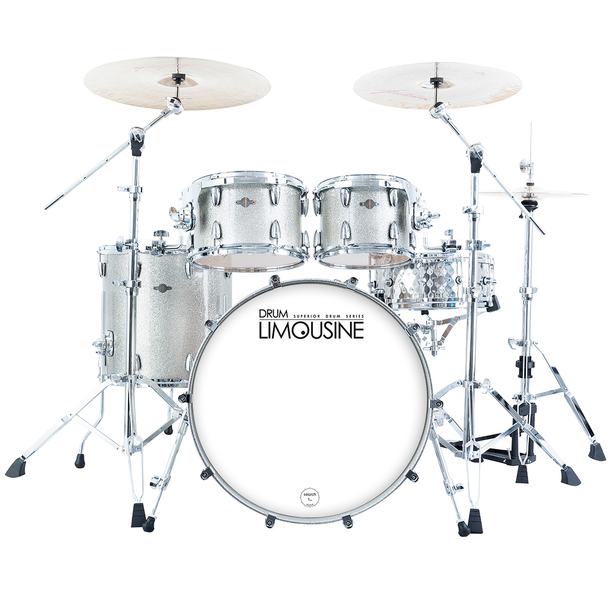 Drum Limousine Superior 22 Ss Trommesæt Silver Sparkle