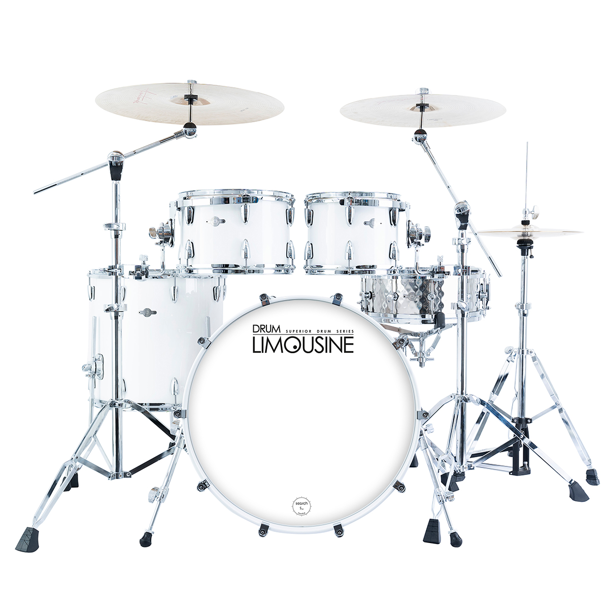 Drum Limousine Superior 20 Wh Trommesæt Piano White