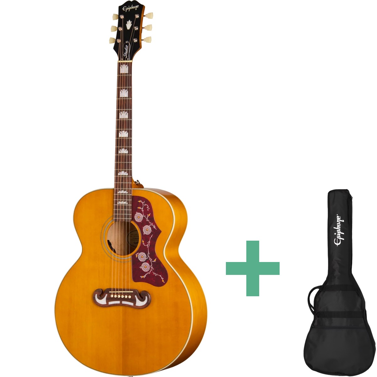 Epiphone  -200 Studio Western-guitar Antique Natural