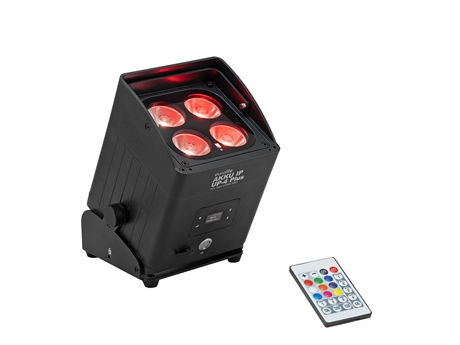 Eurolite Akku Ip Up-  Plus Crmx Mk2  Ip65 Uplight Med Udskifteligt Batteri  Rgbwa Uv Led Er  Ir Fjernbetjening