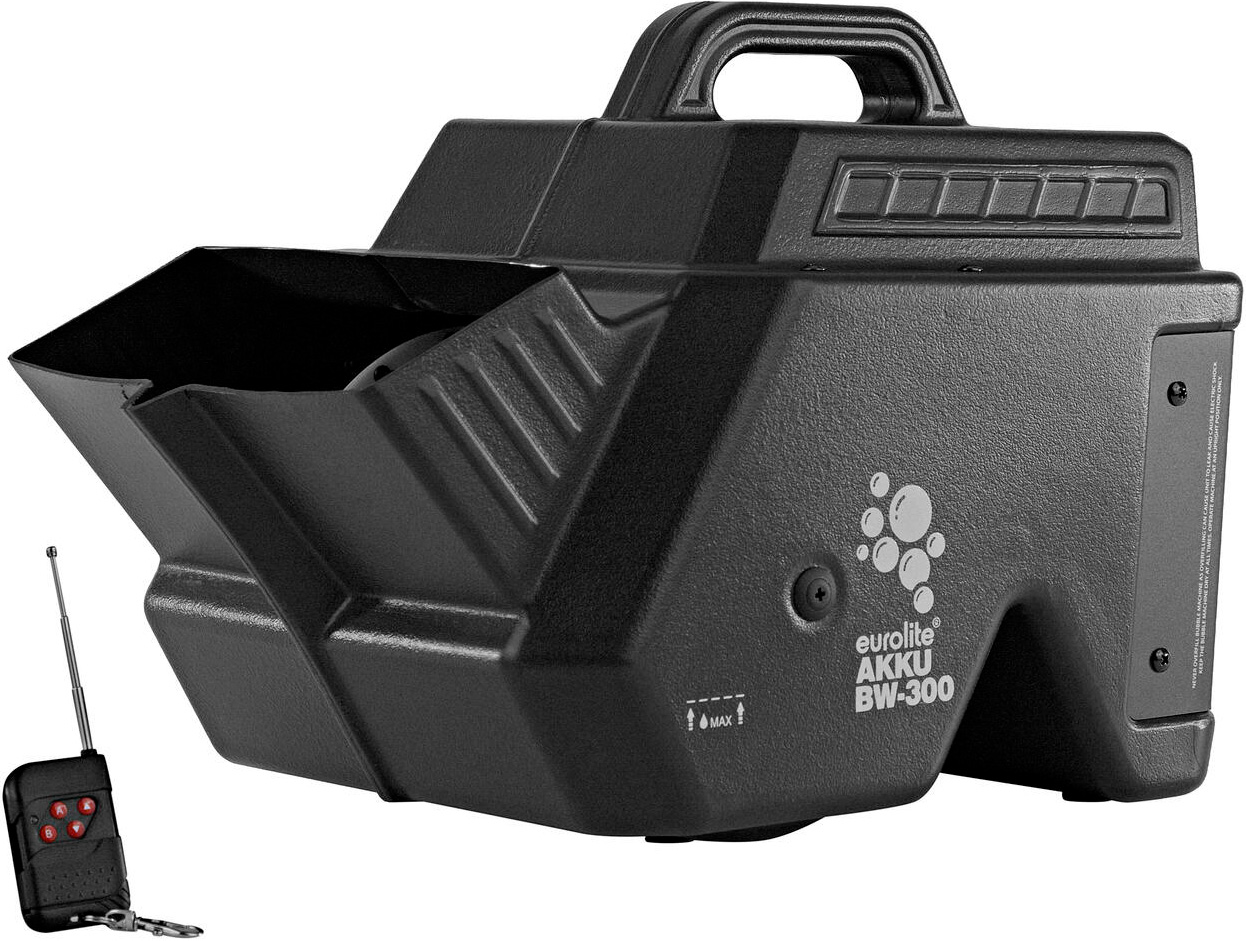 Eurolite Bw-300 Batteri Sæbeboblemaskine Med Trådløs Remote