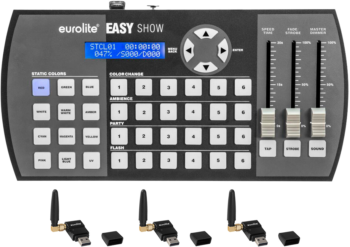 Eurolite Easy Show Dmx Styring Med   Stk Quickdmx Trådløs Sender