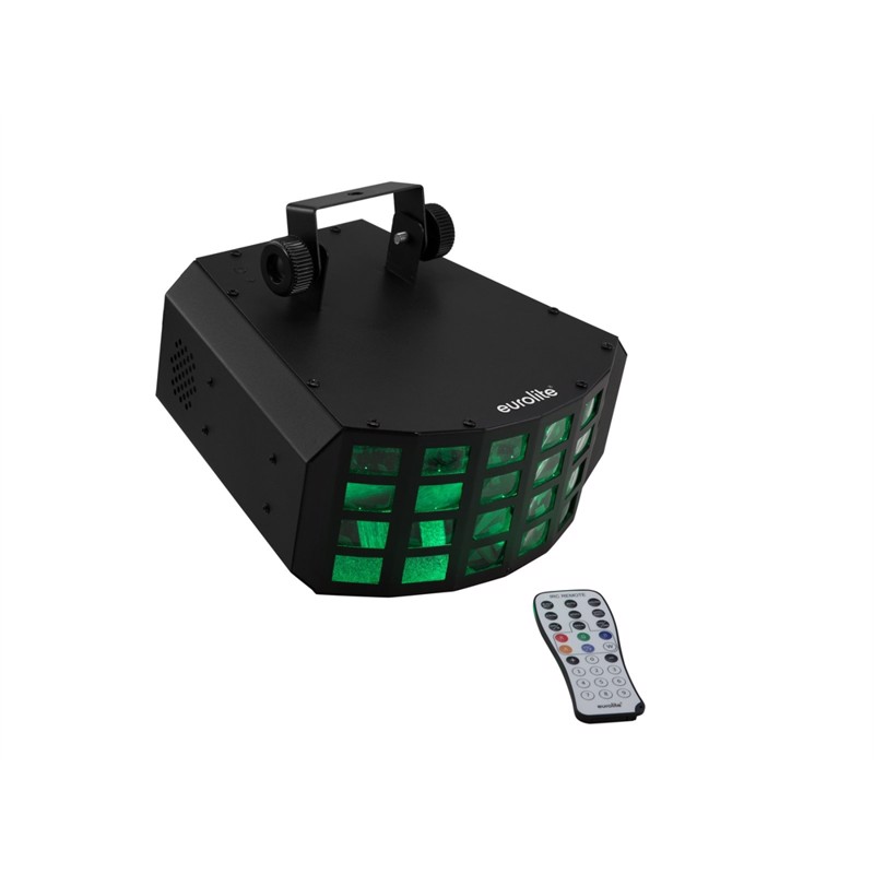 Eurolite Led  -4000 Ekstremt Lysende Derby Med     Led     Farver  Inkl  Ir-fjernbetjening