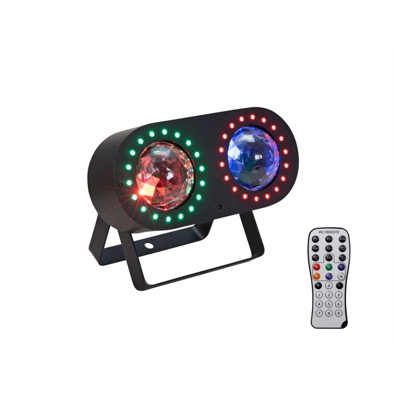 Eurolite Led Dmf-  Effektlys Med Blomster- Og Stroboskopeffekt  Inkl  Ir-fjernbetjening