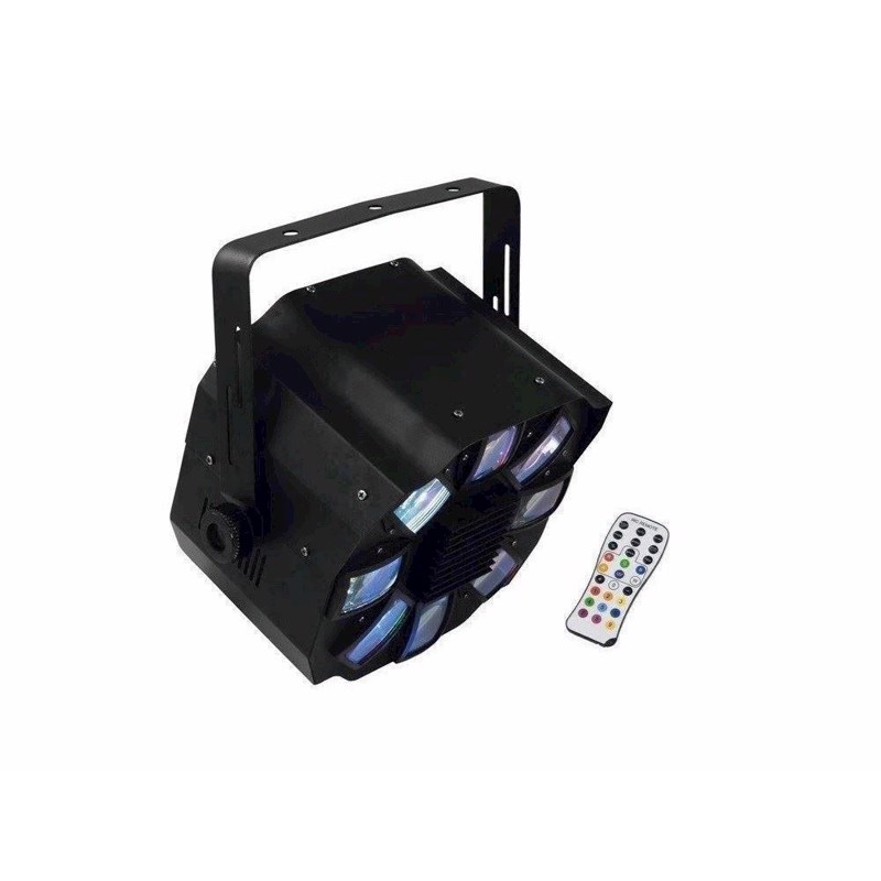 Eurolite Led Fe-700 Dmx Lyseffekt Med Beam         Leds   Farverne Rgbawp  Inkl  Ir Fjernbetjening