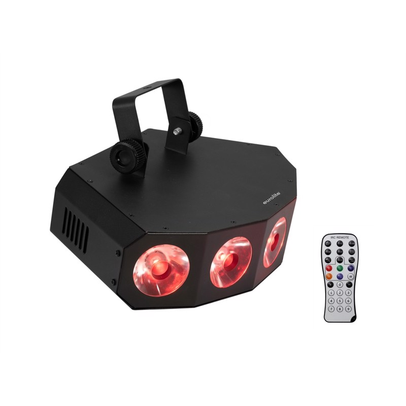 Eurolite Led Scy-500 Led-effektlys Med     15 Watt Rgbw-led Er  Dynamiske Farveeffekter Og Stroboskop
