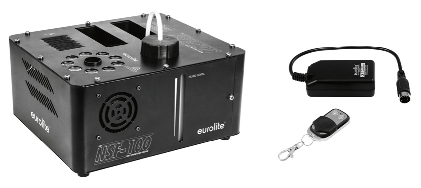 Eurolite Nsf-100 Led Dmx Røgmaskine Inkl  Wrc-  Trådløs Remote