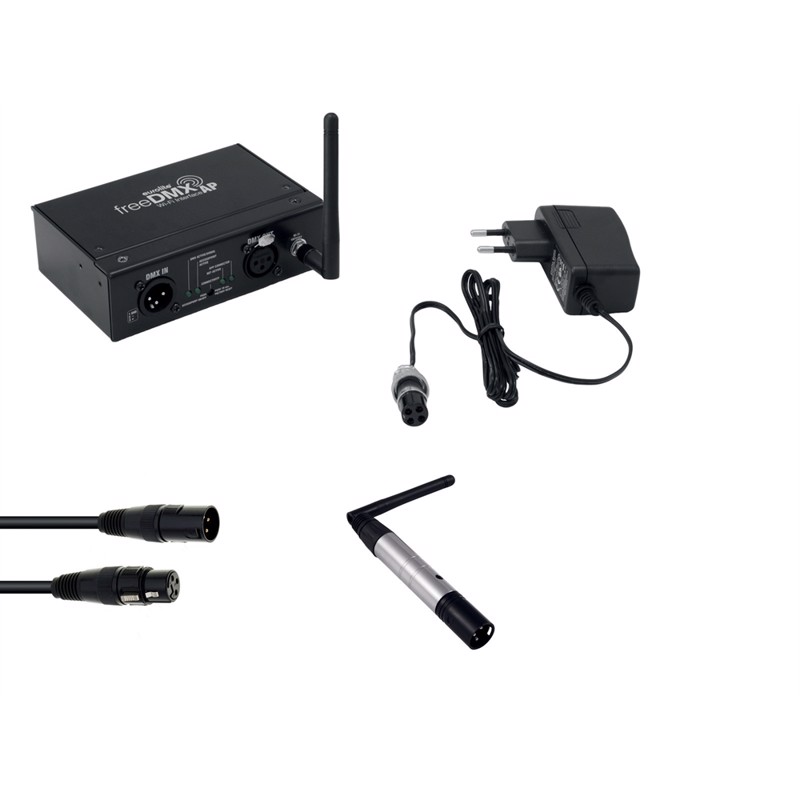 Eurolite Sæt: Freedmx Ap Wi-fi Interface   Quickdmx Funksender   Dmx Cabel