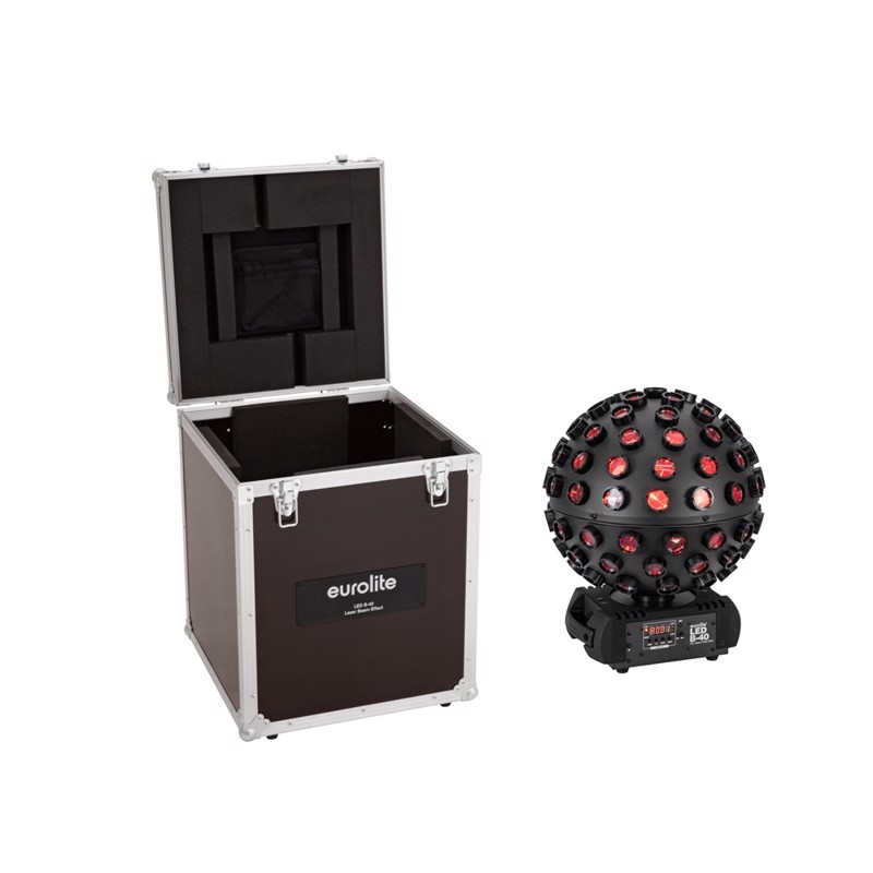 Eurolite Sæt: Led  -40 Hcl Beam Effect Mk2   X10    - -  Led   Rgbwa Uv   Flightcase