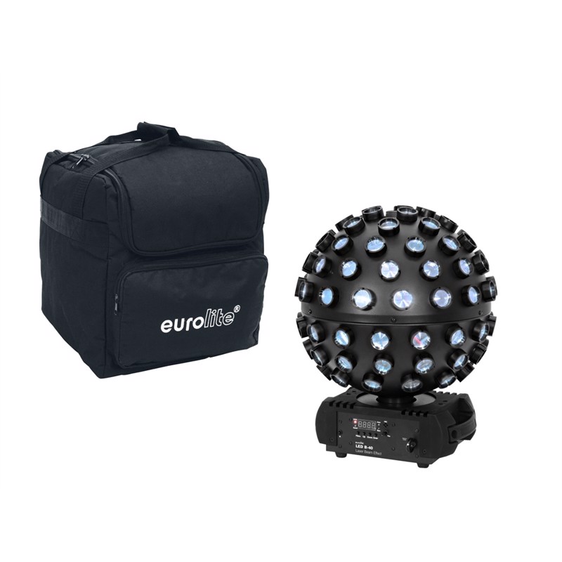 Eurolite Sæt: Led  -40 Led Effekt Med Rgbw Farvemix Og Laser   Nylon Taske