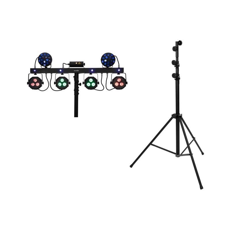 Eurolite Sæt: Led Kls Laser Bar Next Fx Light Sæt:   Stv-60-wot Eu Steel Stand Black