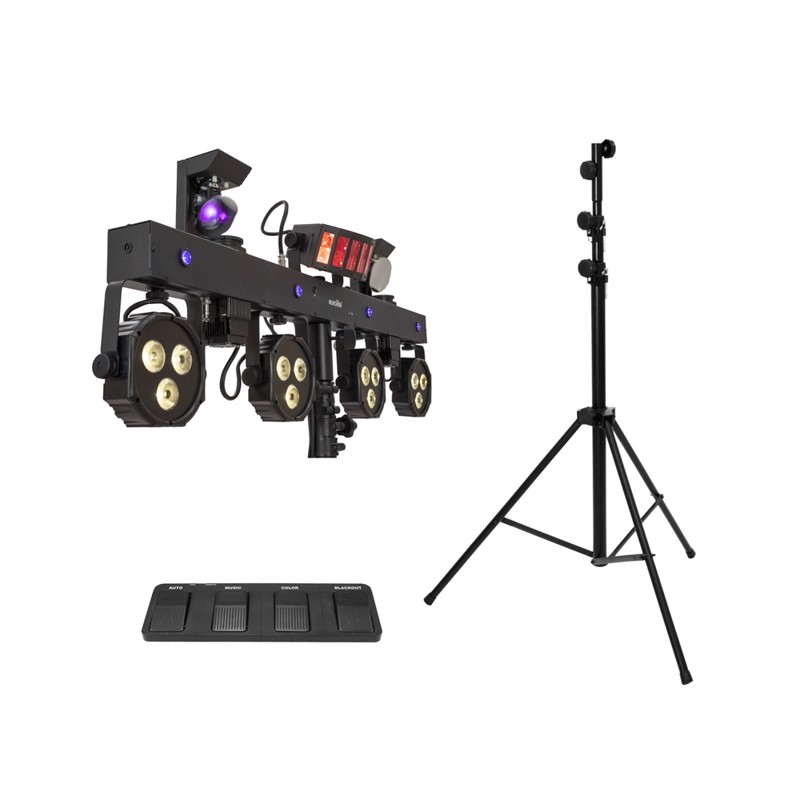 Eurolite Sæt: Led Kls Scan Next Fx Compact Light Sæt:   Foot Switch   Steel Stand