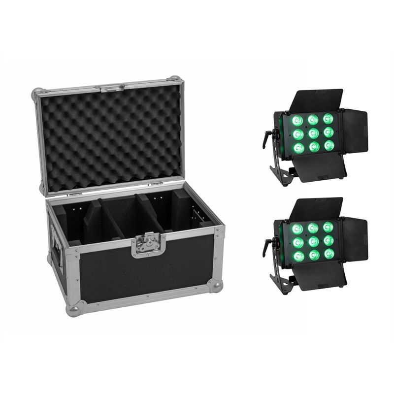 Eurolite Sæt Med     Led Cls-  Rgb Ww       Watt Dmx  Ir Remote   Flightcase