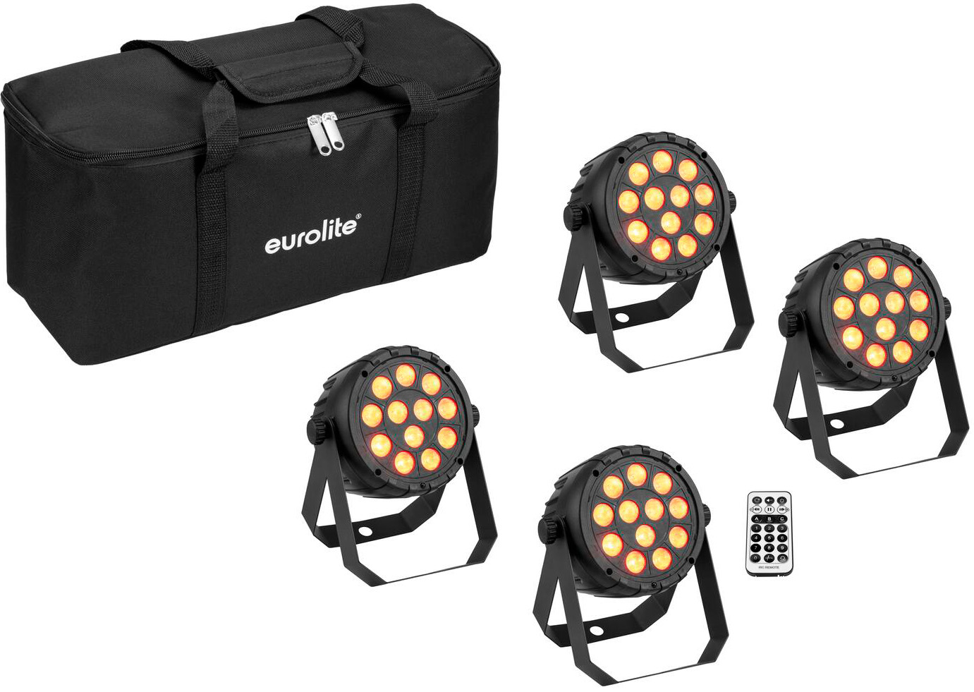 Eurolite Sæt Med     Led Party Spot Rgb Ww Inkl  Taske