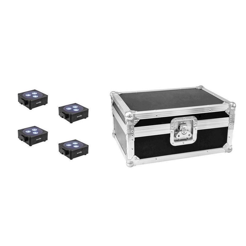 Eurolite Sæt:     Akku Flat Light   Bk   Case
