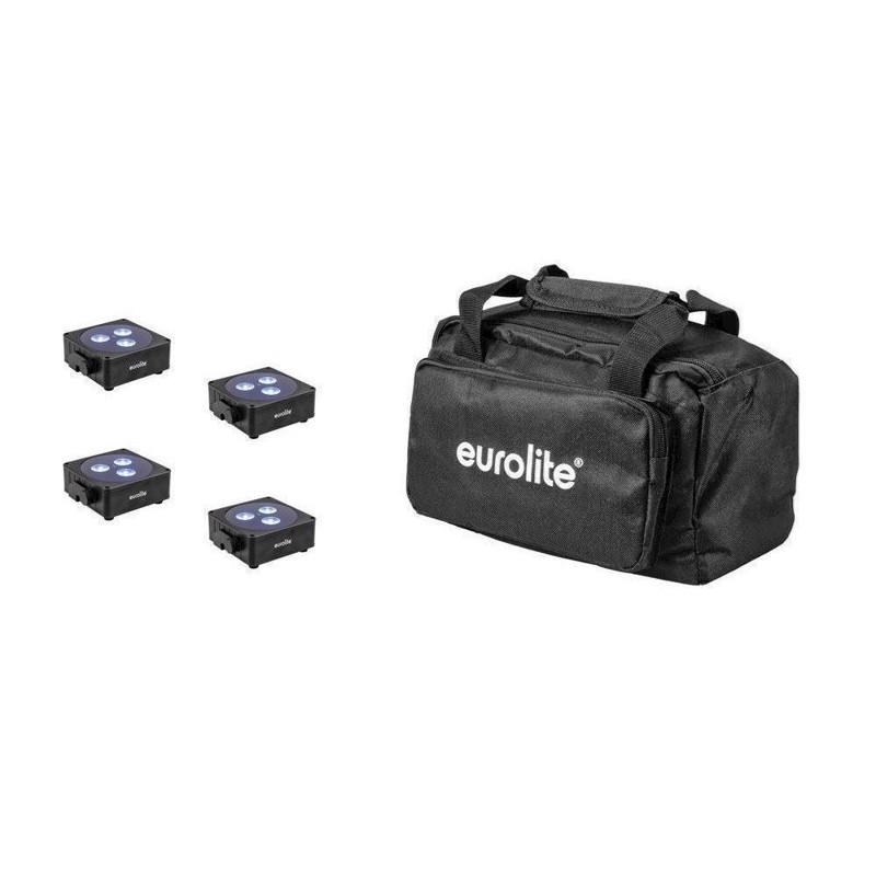 Eurolite Sæt:     Akku Flat Light   Bk   Soft-bag