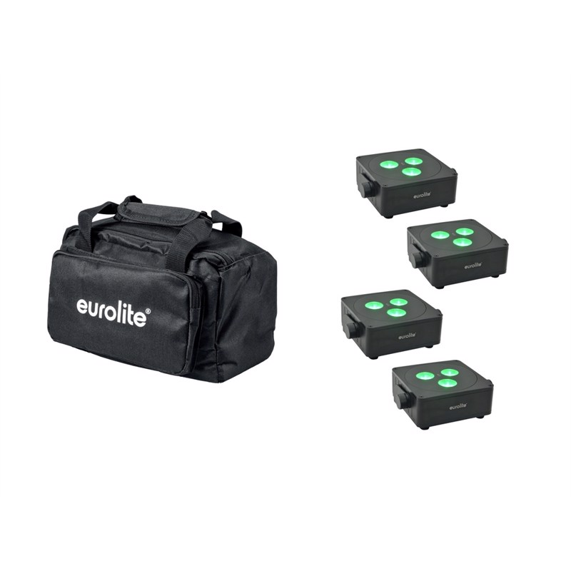Eurolite Sæt:     Akku Ip Flat Light   Bk   Soft-bag