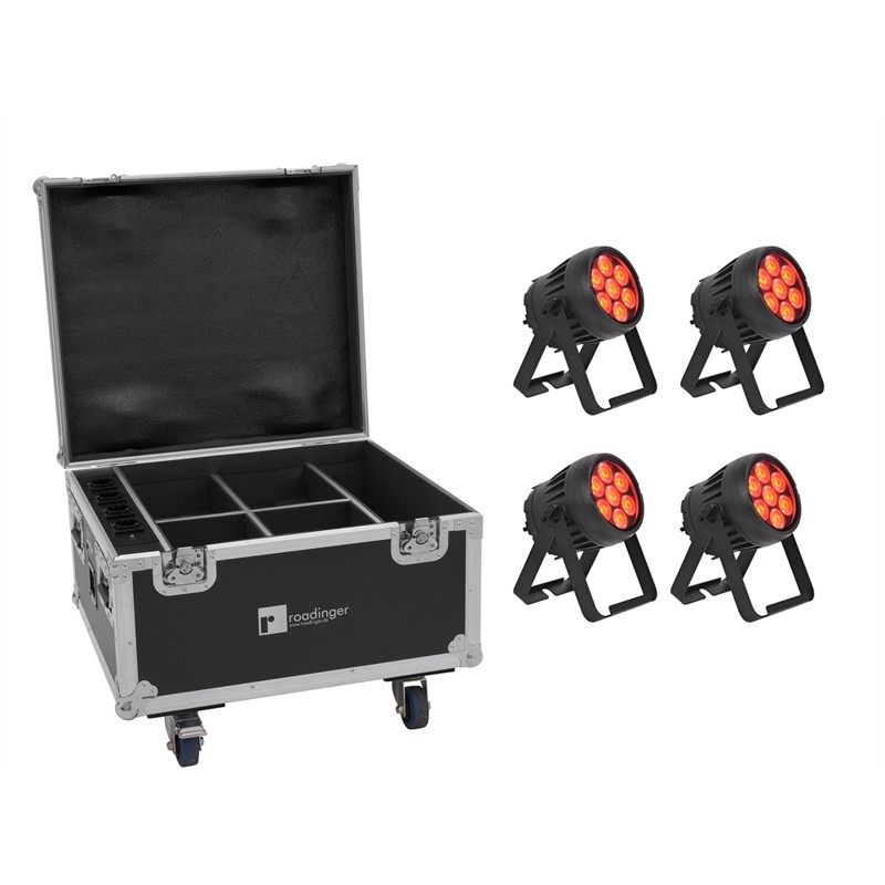 Eurolite Sæt     Akku Ip Par         Rgbw Crmx Mk2   Flightcase Med Opladningsfunktion