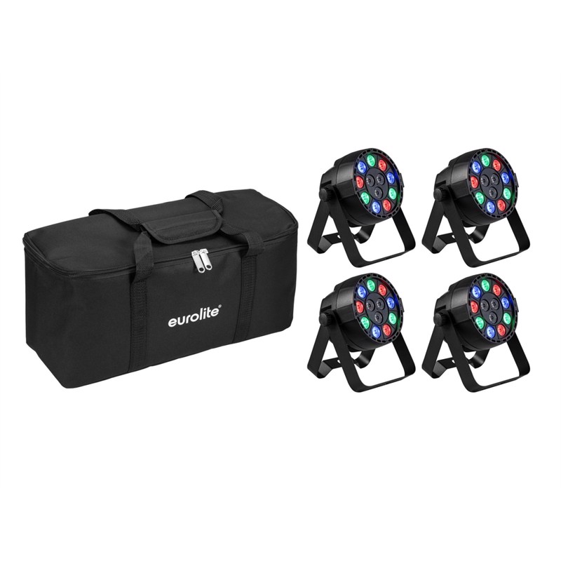 Eurolite Sæt:     Akku Mini Party Rgbw Spot Mk2   Soft Bag