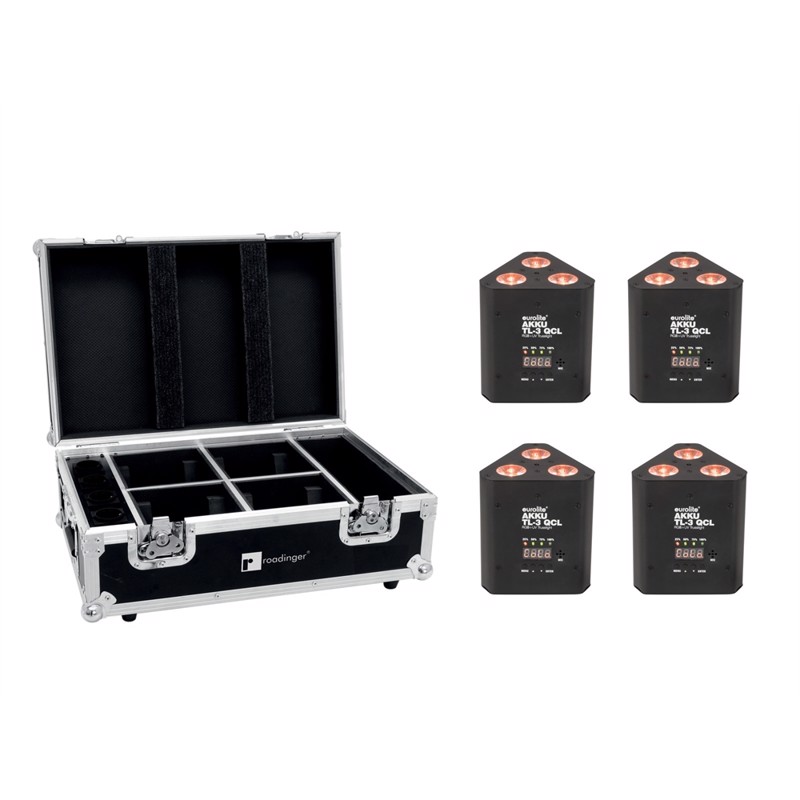 Eurolite Sæt:     Akku Tl-  Qcl Rgb Uv Trusslight   Case With Charging Function